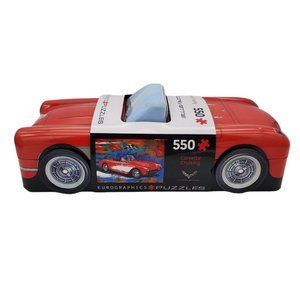 NEW Eurographics 1965 Corvette Sting Ray Cruising 550‎ Pc Puzzle Collectible Tin